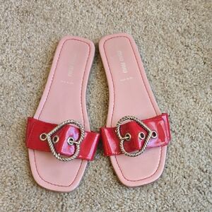 Miu Miu Red Flats Size 38